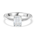 Customer Special Order 9K White Gold Moissanite Ring 1.85 Ct.