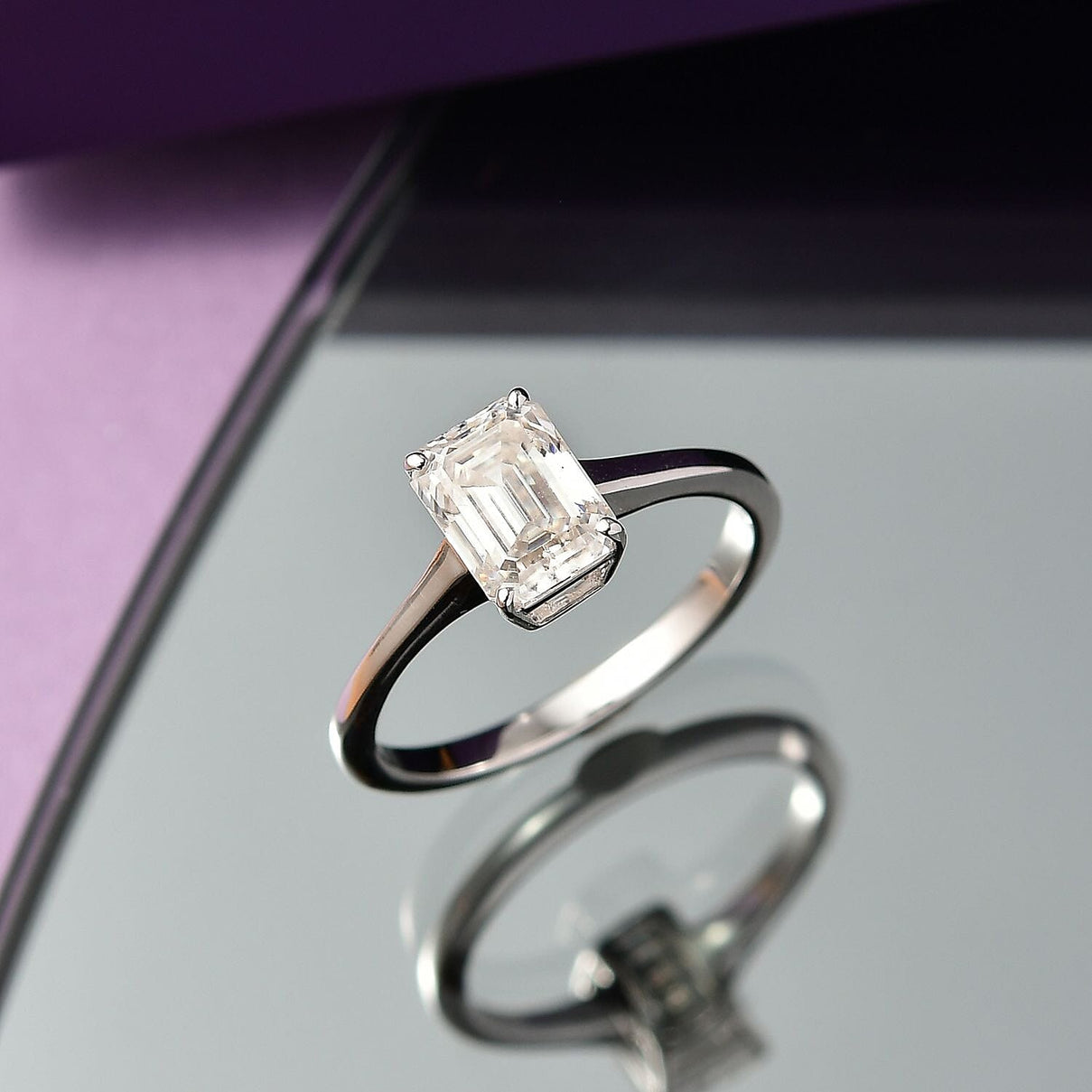 Customer Special Order 9K White Gold Moissanite Ring 1.85 Ct. 8057399 1