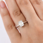 Customer Special Order 9K White Gold Moissanite Ring 1.85 Ct.