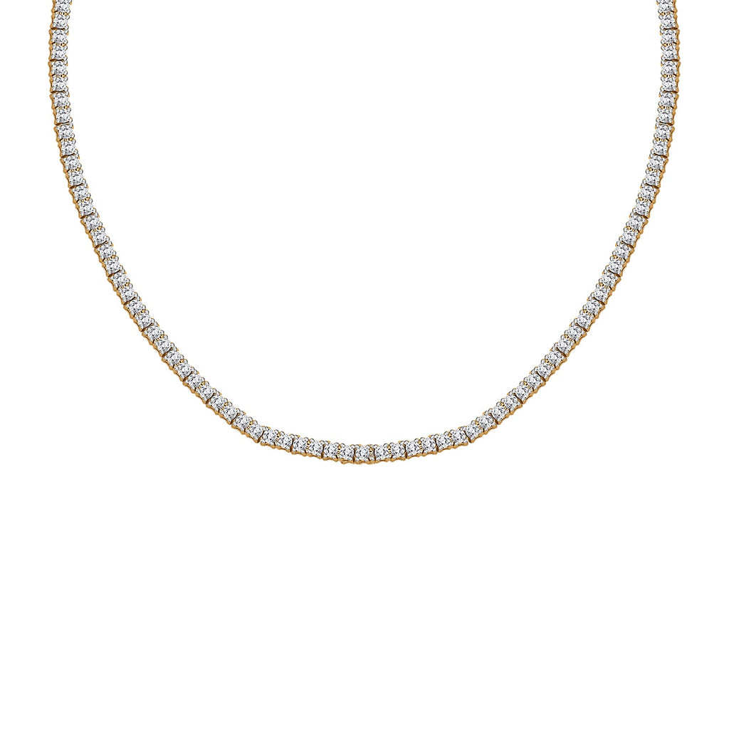 Customer Special Order IGI Certified Iliana18K Yellow Gold  (SI-G-H) White Diamond Tennis Necklace (Size -18) 5.00 Ct