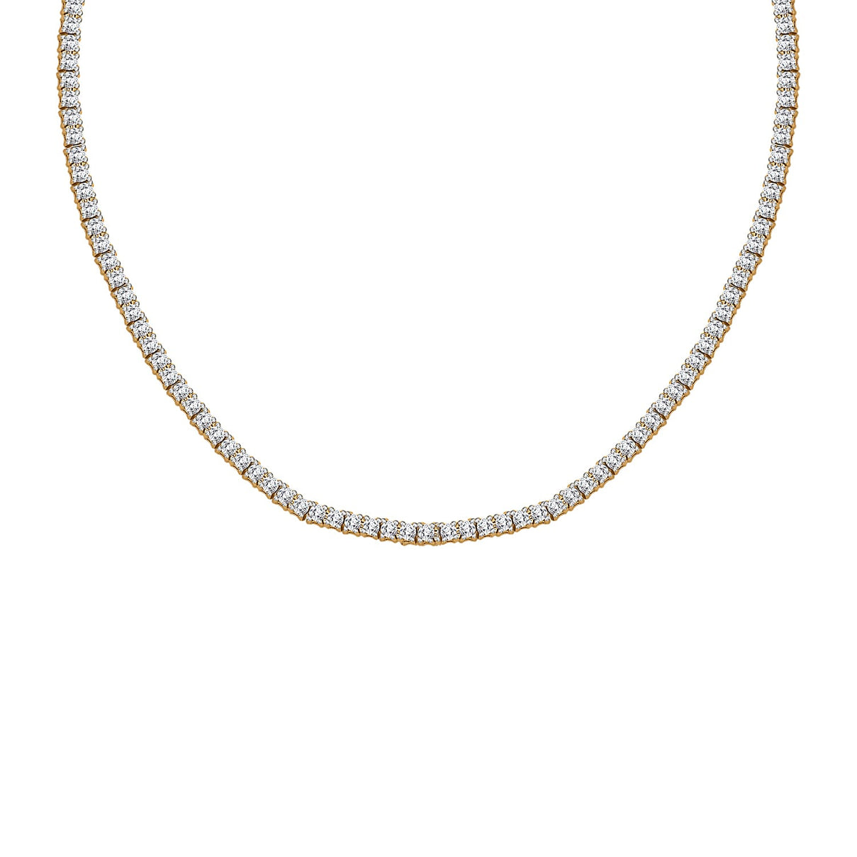 Customer Special Order IGI Certified Iliana18K Yellow Gold  (SI-G-H) White Diamond Tennis Necklace (Size -18) 5.00 Ct 7859044 0