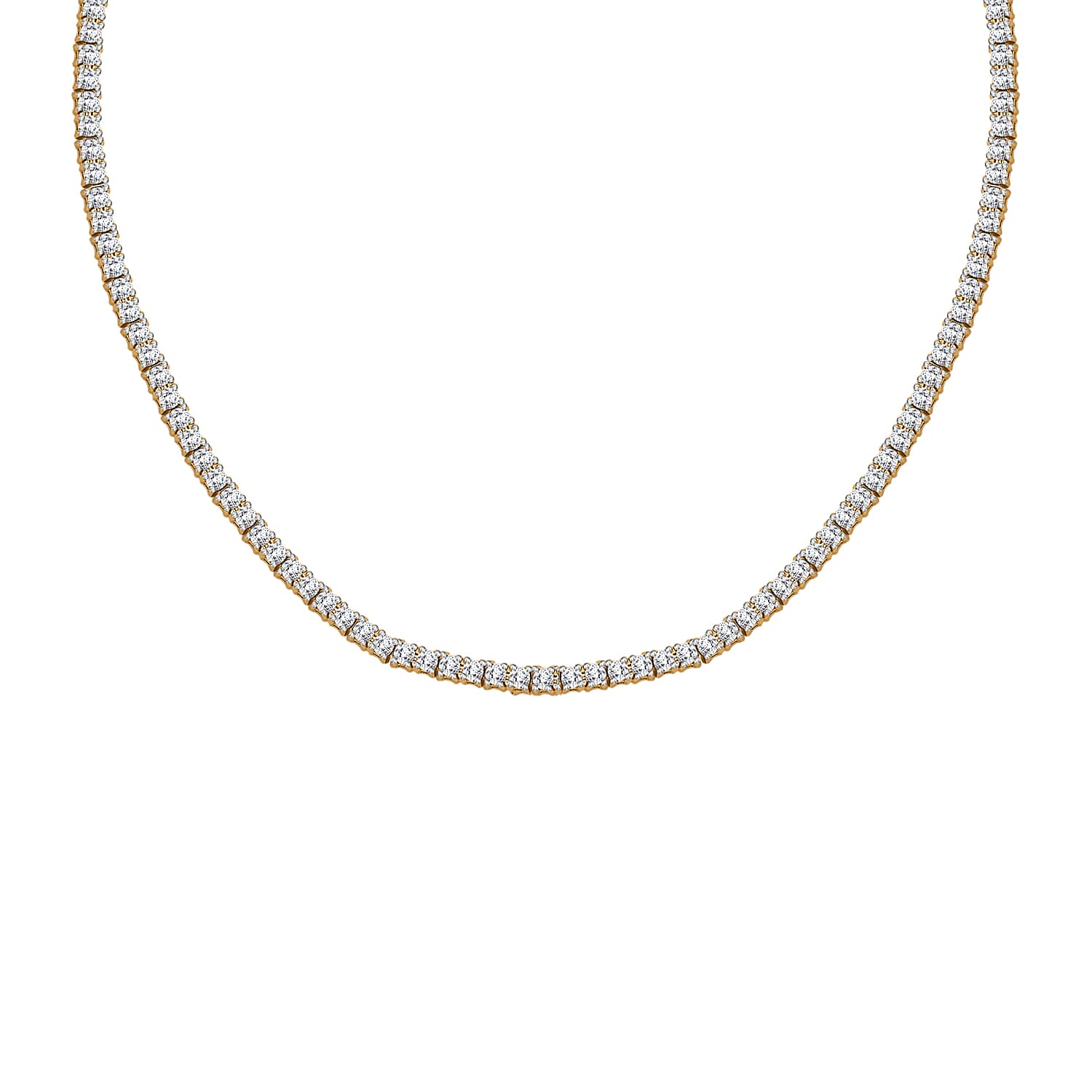 Customer Special Order IGI Certified Iliana18K Yellow Gold  (SI-G-H) White Diamond Tennis Necklace (Size -18) 5.00 Ct 7859044 0
