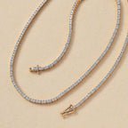 Customer Special Order IGI Certified Iliana18K Yellow Gold  (SI-G-H) White Diamond Tennis Necklace (Size -18) 5.00 Ct