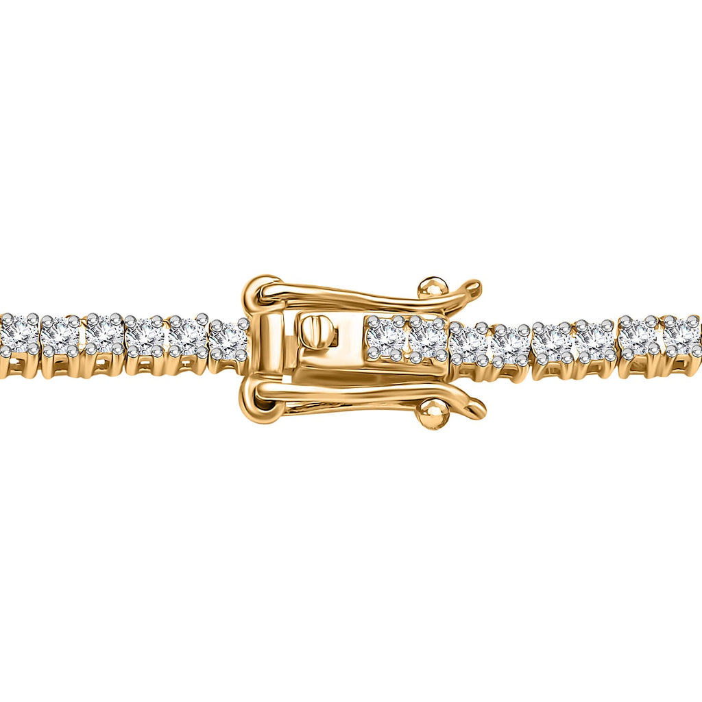 Customer Special Order IGI Certified Iliana18K Yellow Gold  (SI-G-H) White Diamond Tennis Necklace (Size -18) 5.00 Ct