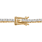 Customer Special Order IGI Certified Iliana18K Yellow Gold  (SI-G-H) White Diamond Tennis Necklace (Size -18) 5.00 Ct