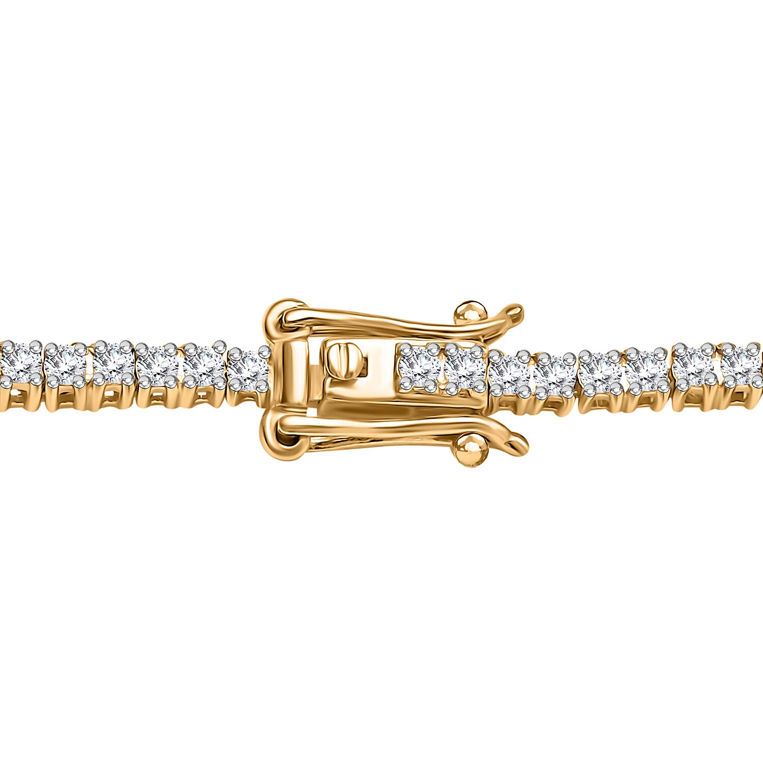 Customer Special Order IGI Certified Iliana18K Yellow Gold  (SI-G-H) White Diamond Tennis Necklace (Size -18) 5.00 Ct 7859044 4