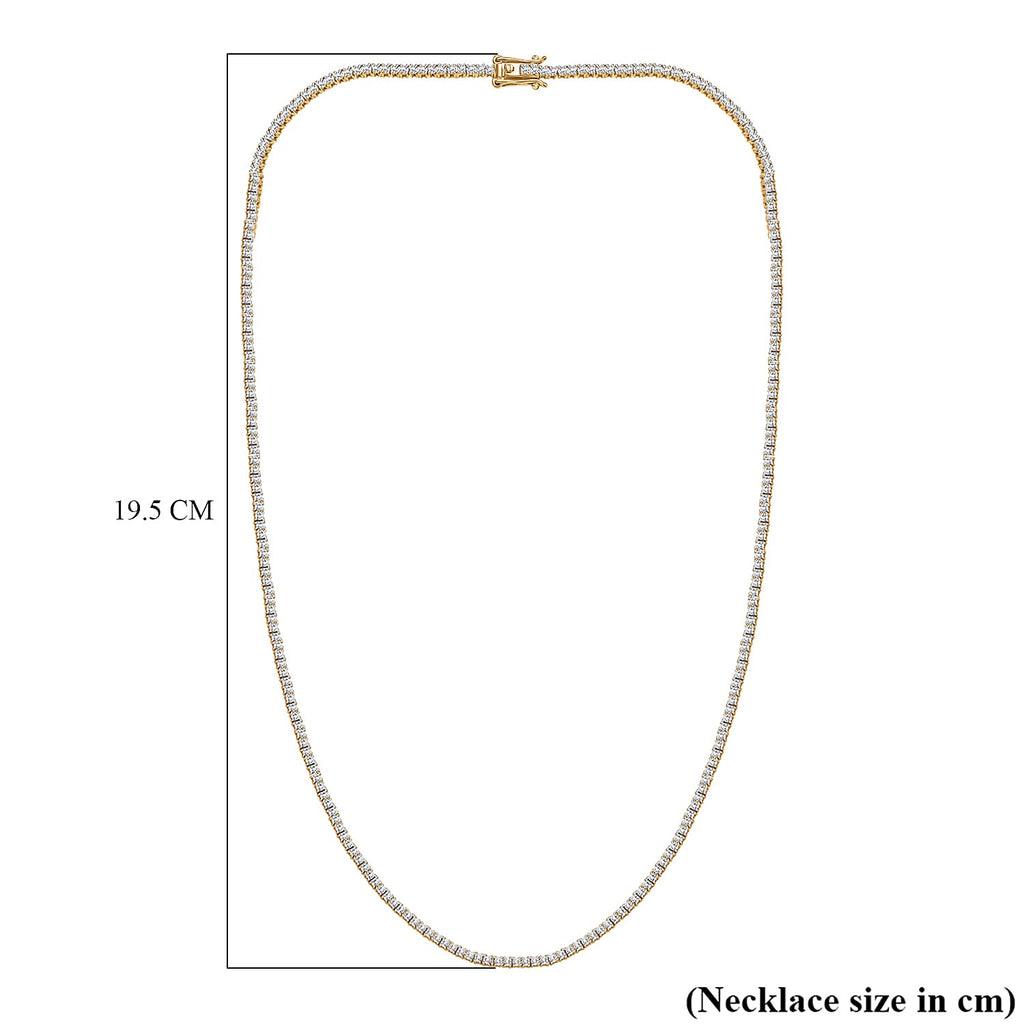 Customer Special Order IGI Certified Iliana18K Yellow Gold  (SI-G-H) White Diamond Tennis Necklace (Size -18) 5.00 Ct