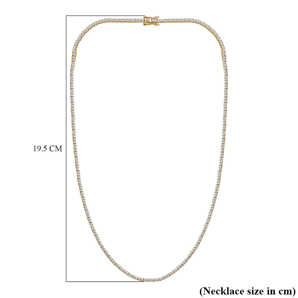 Customer Special Order IGI Certified Iliana18K Yellow Gold  (SI-G-H) White Diamond Tennis Necklace (Size -18) 5.00 Ct 7859044 5