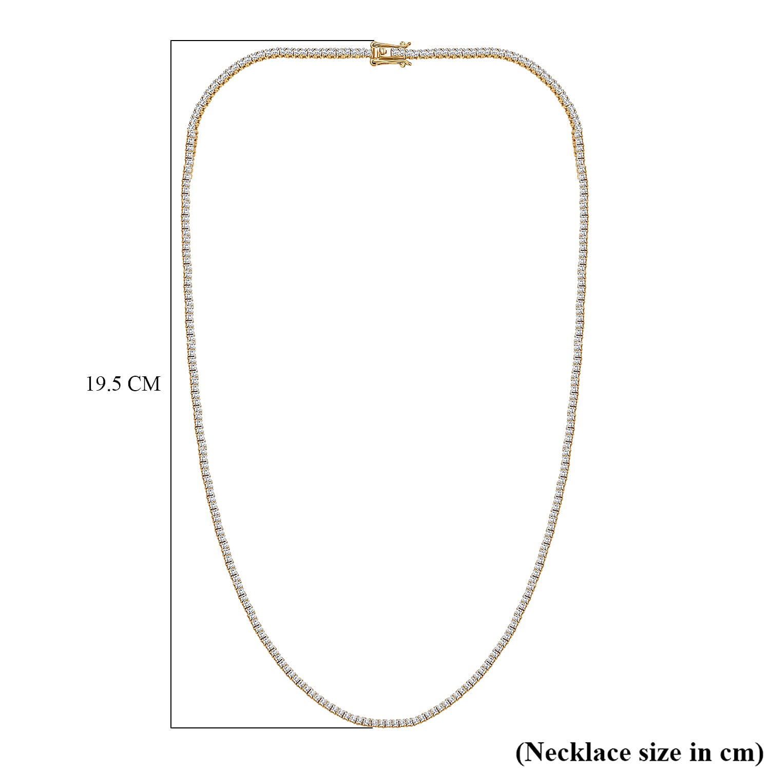 Customer Special Order IGI Certified Iliana18K Yellow Gold  (SI-G-H) White Diamond Tennis Necklace (Size -18) 5.00 Ct 7859044 5