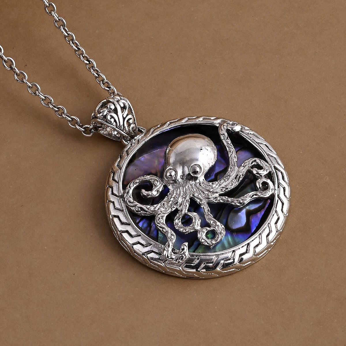 Royal Bali Collection - Abalone Shell Pendant Sterling Silver, Silver Wt. 9.55 Gms. 8300854 1