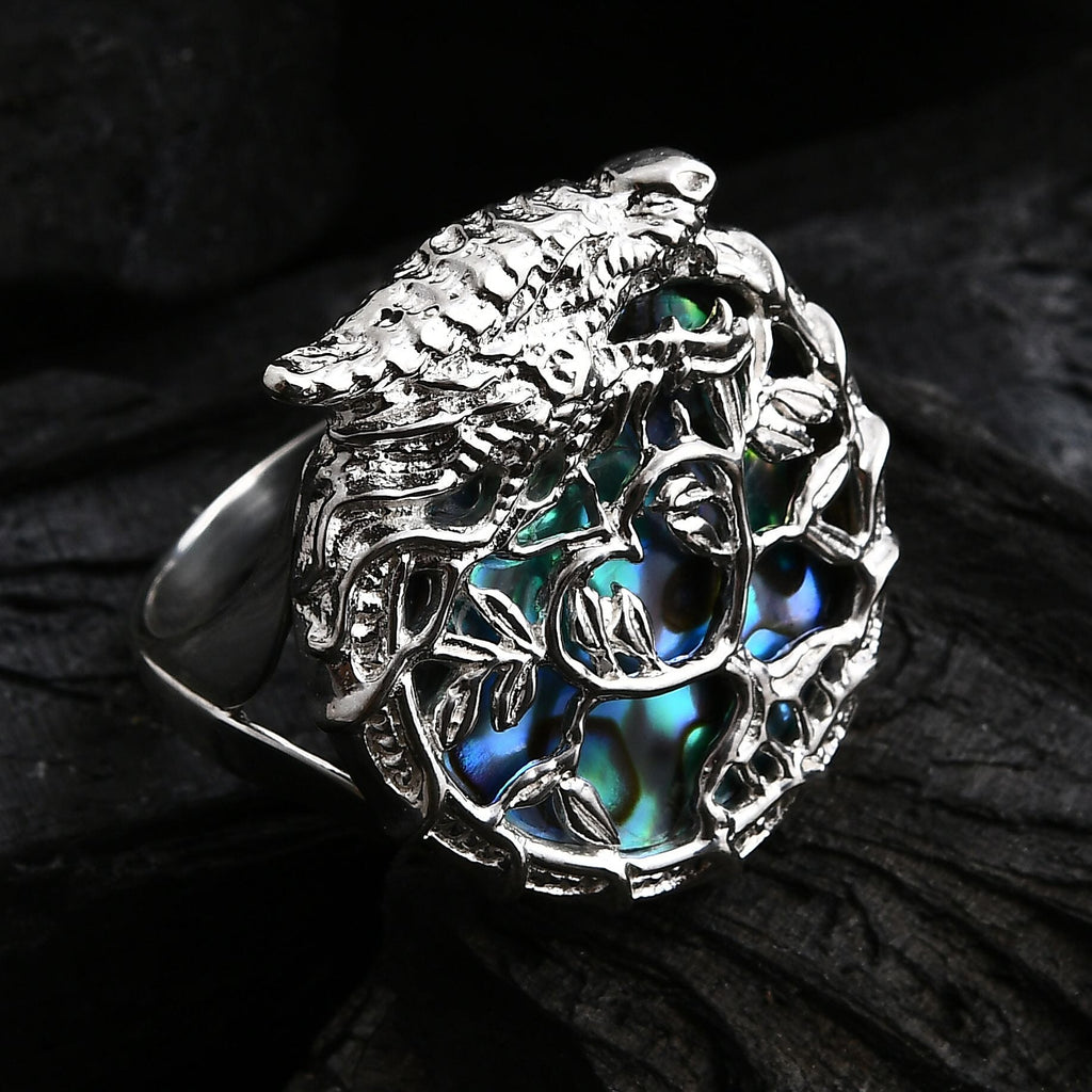 D'Joy Abalone Shell Ring in Sterling Silver 4.97 Ct.