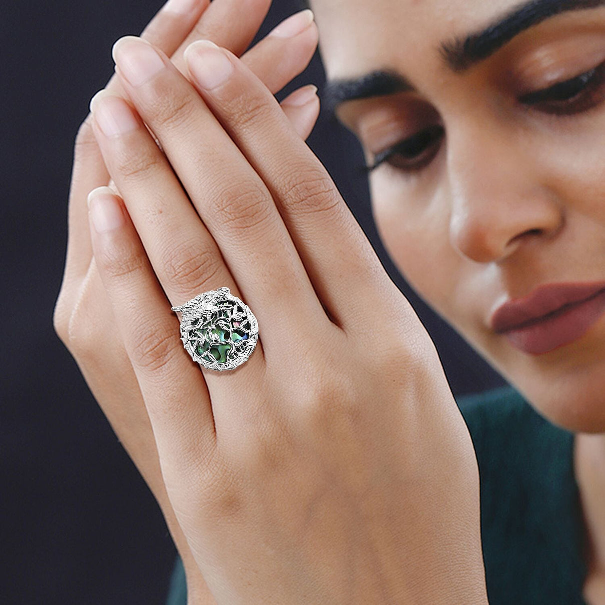 D'Joy Abalone Shell Ring in Sterling Silver 4.97 Ct. 8285797 3