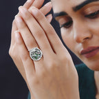 D'Joy Abalone Shell Ring in Sterling Silver 4.97 Ct.