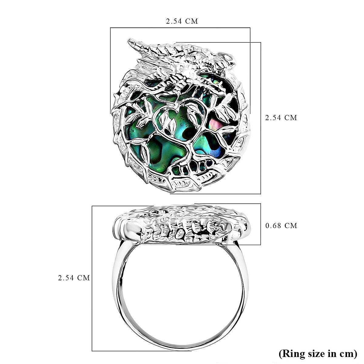 D'Joy Abalone Shell Ring in Sterling Silver 4.97 Ct. 8285797 6