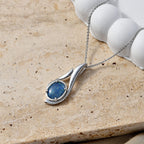 D'Joy - Boulder Opal Pendant with Chain (Size 20) in Rhodium Overlay Sterling Silver 1.50 Ct.