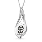 D'Joy - Boulder Opal Pendant with Chain (Size 20) in Rhodium Overlay Sterling Silver 1.50 Ct.