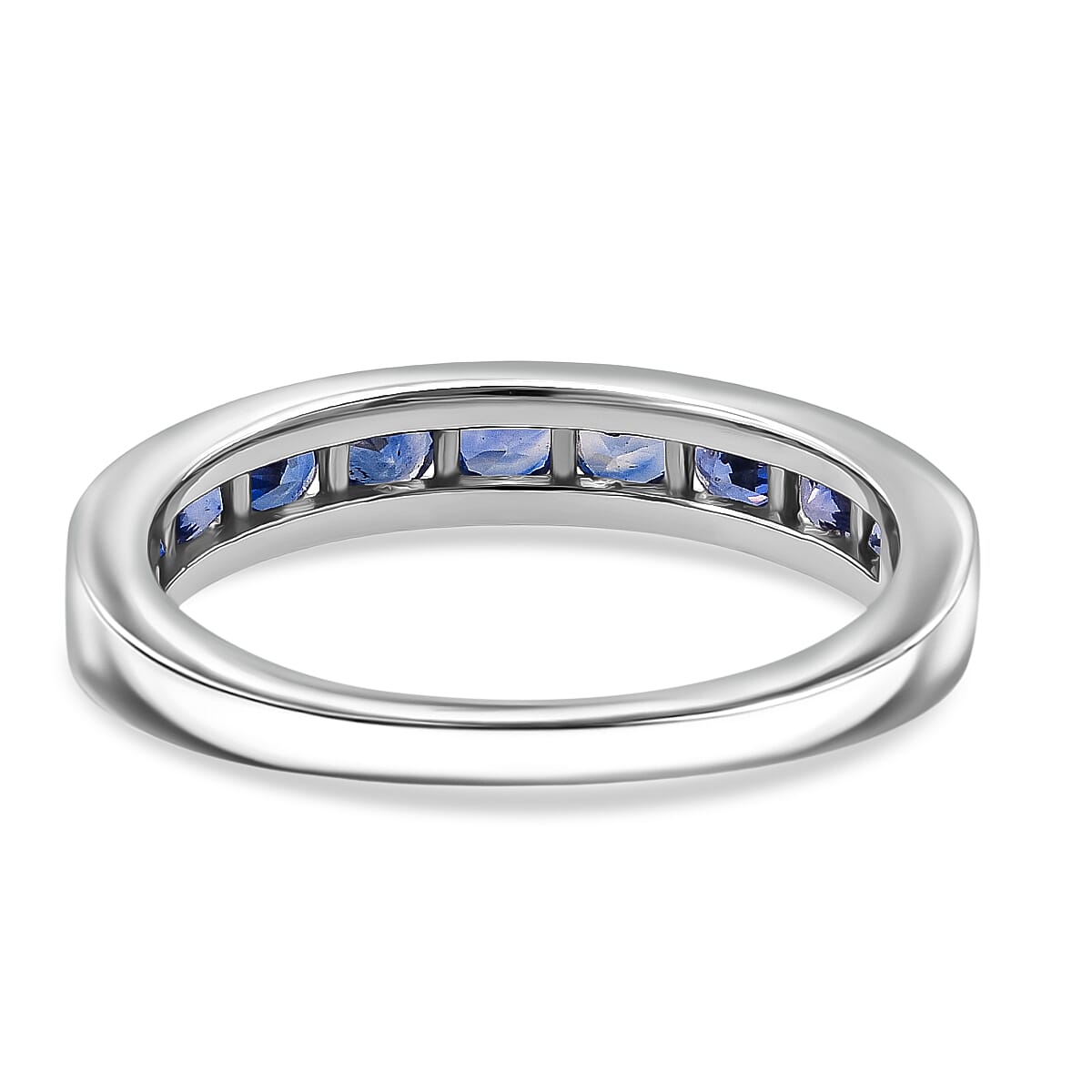 D'Joy Ceylon Sapphire Ring in Rhodium Overlay Sterling Silver 1.35 Ct. 8376926 4
