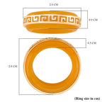 D'Joy Honey Jade Ring in Yellow Gold Plated Sterling Silver 25.00 Ct.