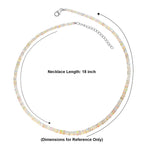 D'Joy - Ethiopian Opal Beads Necklace (Size - 18-2 Ext) in Rhodium Overlay Sterling Silver 38.00 Ct.