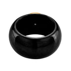 D'Joy Ethiopian Opal & Boots Black Jade Ring in Yellow Gold Plated Sterling Silver 37.94 Ct.