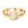Silver Opal Solitaire Rings