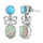 Silver Turquoise Earrings