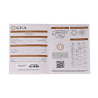 D'Joy - GRA Certified Moissanite Solitaire Stud Earring with Push Back in Rhodium Overlay Sterling Silver 3.80 Ct.