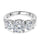 Moissanite Trilogy Rings