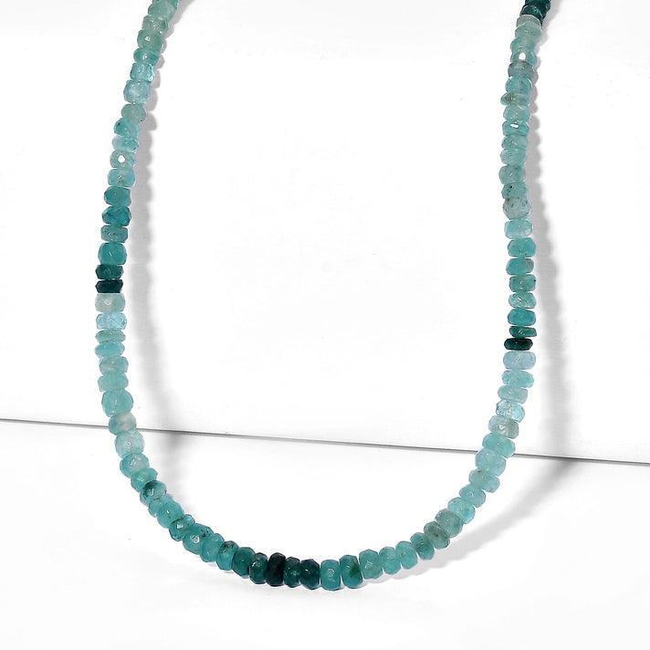 D'Joy - Grandidierite Necklace (Size - 18-2 Ext) in Rhodium Overlay Sterling Silver 58.00 Ct. 8577362 1