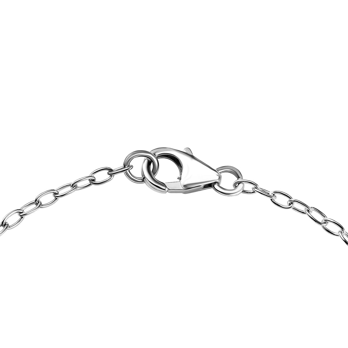 D'Joy Verde Onyx Chain Bracelet (Size - 7.5) in Platinum Overlay Sterling Silver 9.07 Ct. 8231361 3