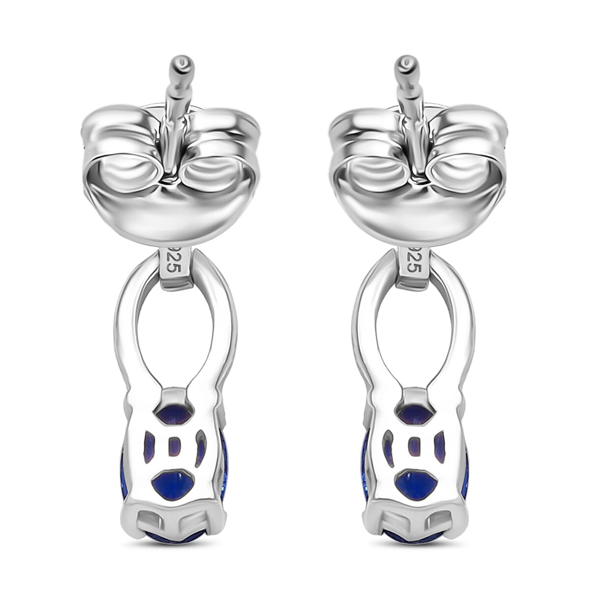 Natural Kashmir Kyanite Dangling Earring in Platinum Overlay Sterling Silver 1.16 Ct. 8255355 4
