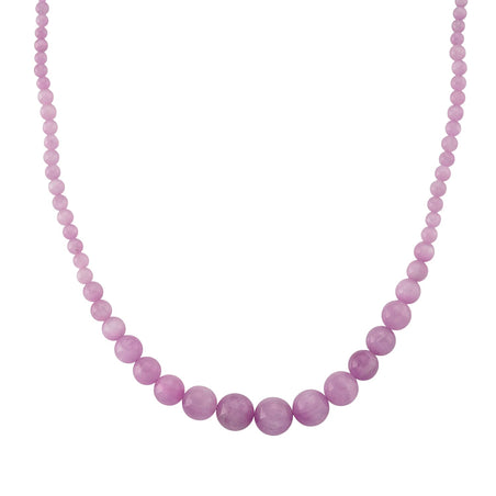 Rare Find- Natural Kunzite Necklace (Size - 20) with Magnetic Lock in Rhodium Overlay Sterling Silver 270.00 Ct. 8438865 1