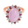 Garnet Halo Rings