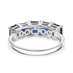 D'Joy AAA Kyanite 5 Stone Ring in Platinum Overlay Sterling Silver 2.44 Ct.