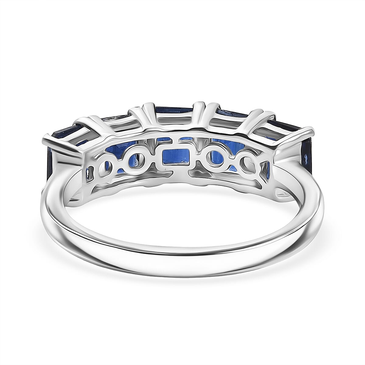 D'Joy AAA Kyanite 5-Stone Ring in Platinum Overlay Sterling Silver 2.44 Ct. V32514045 5