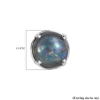 D'Joy Labradorite Earring in Platinum Overlay Sterling Silver 4.31 Ct.