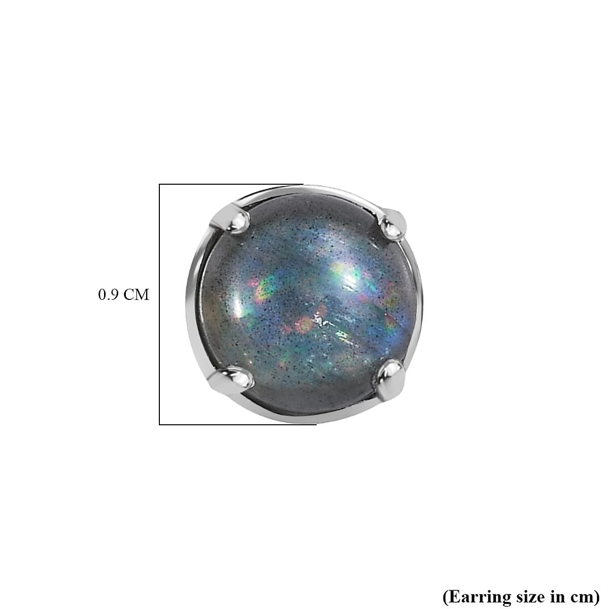 D'Joy Labradorite Earring in Platinum Overlay Sterling Silver 4.31 Ct. 8267542 5