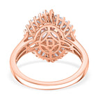 D'Joy Martha Rocha Kunzite & Moissanite Ring in 18K Vermeil Rose Gold Plated Sterling Silver 2.49 Ct.