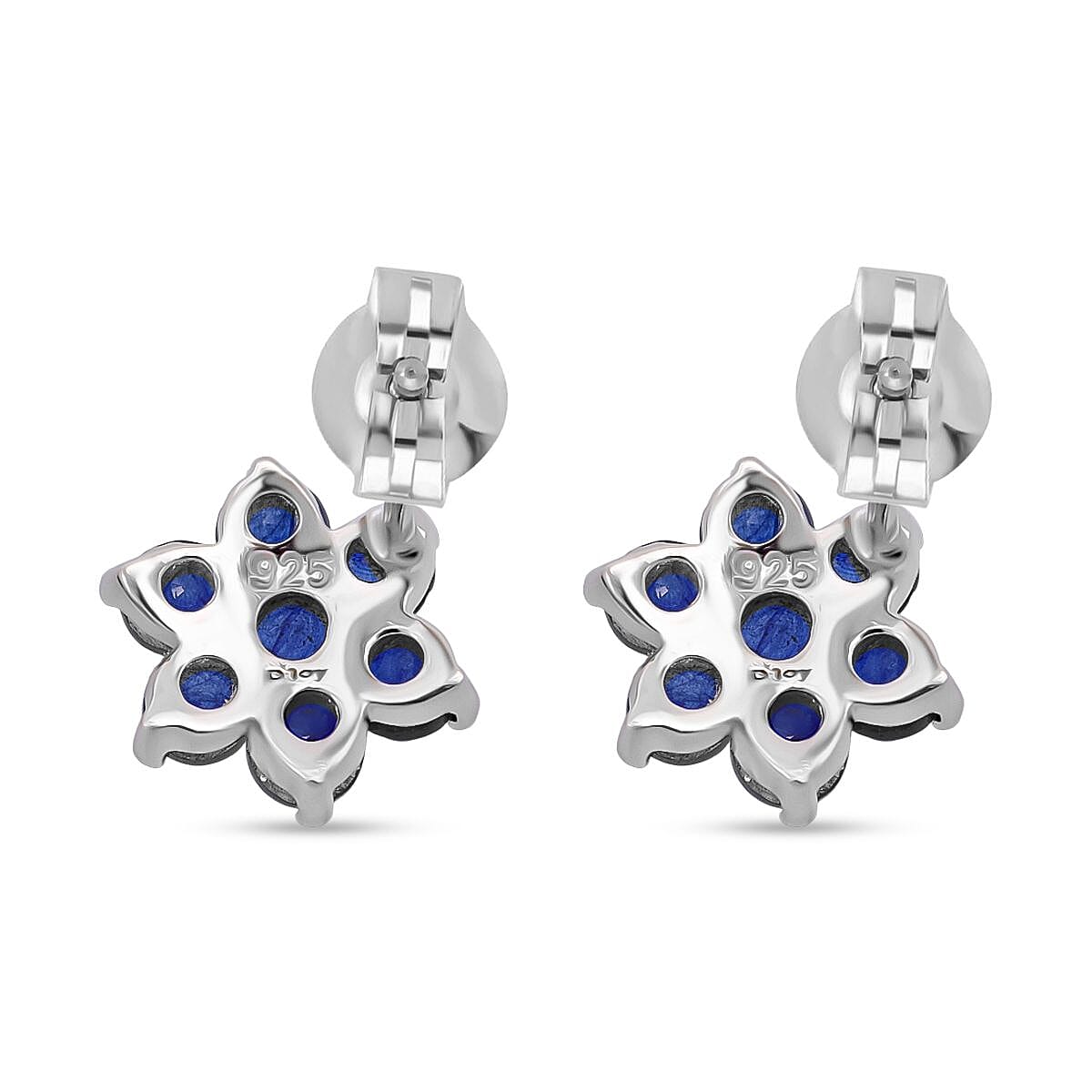 D'Joy Masoala Sapphire Earring in Rhodium Overlay Sterling Silver 2.38 Ct. 8282102 4