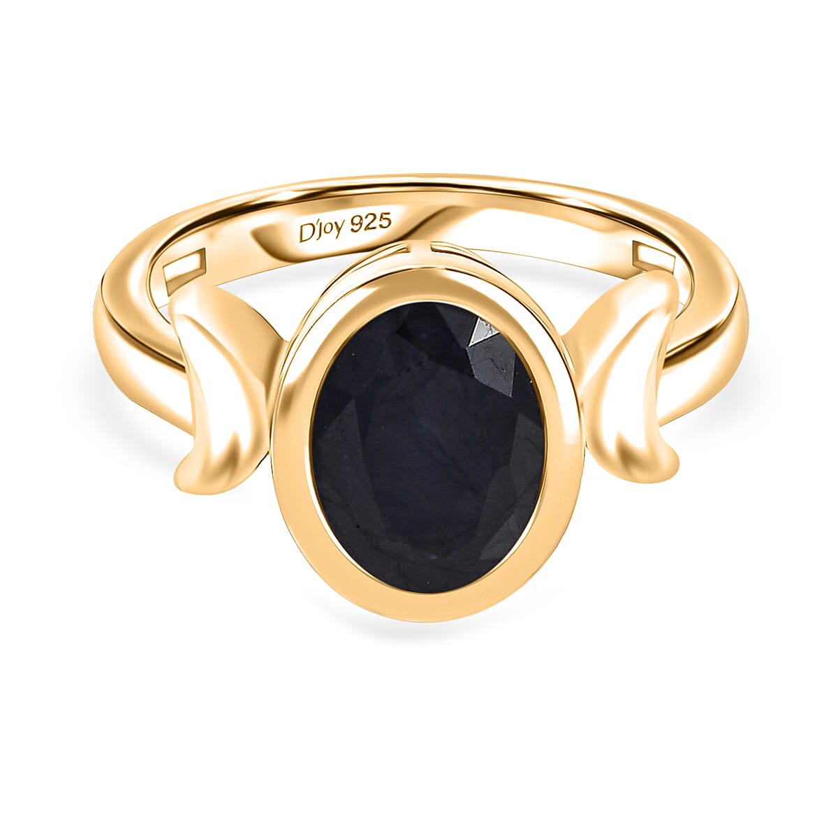 D'Joy Masoala Sapphire Ring in Yellow Gold Plated Sterling Silver 3.90 Ct. 8265831 0