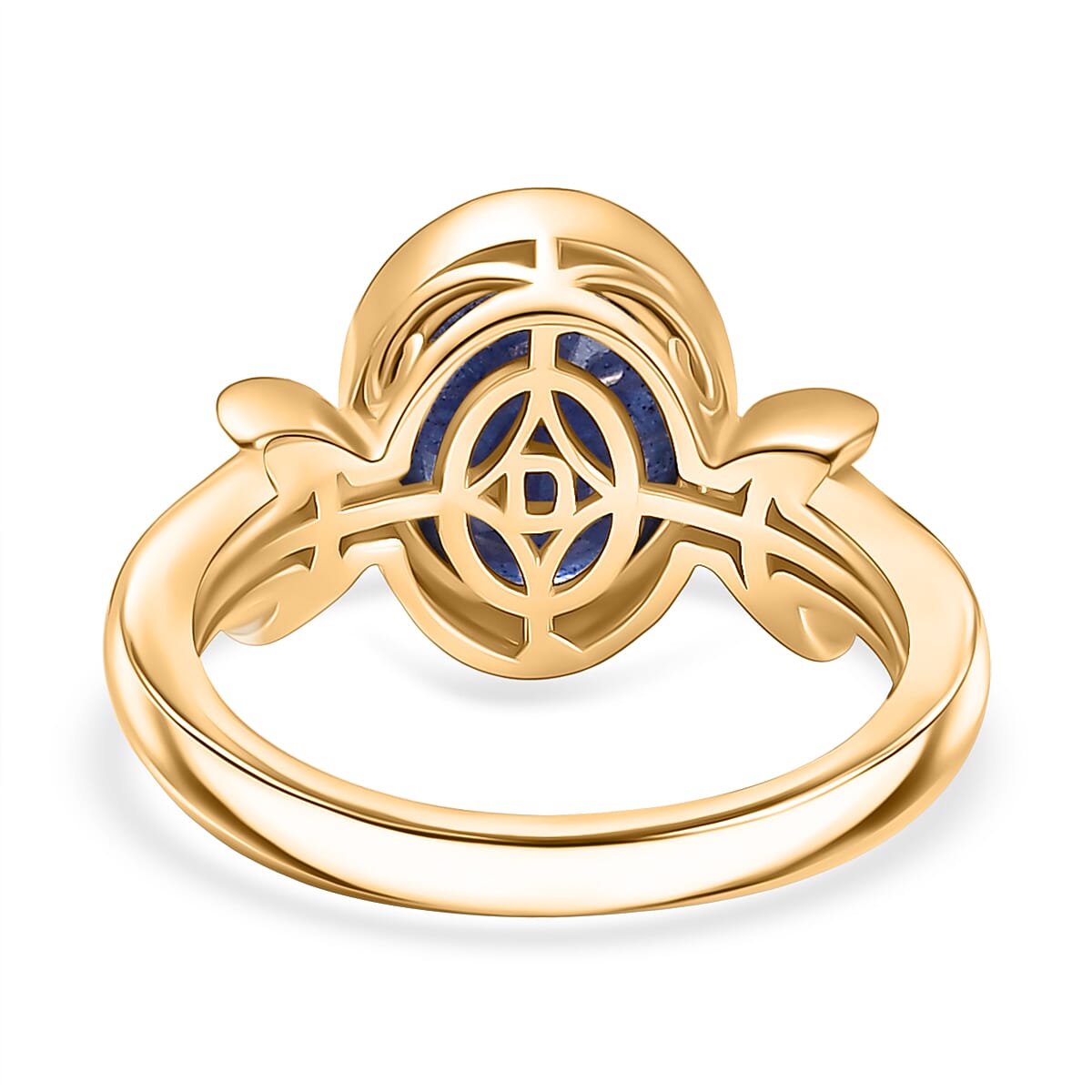 D'Joy Masoala Sapphire Ring in Yellow Gold Plated Sterling Silver 3.90 Ct. 8265831 4