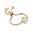 D'Joy - Moissanite Adjustable Ring in Yellow Gold Plated Sterling Silver