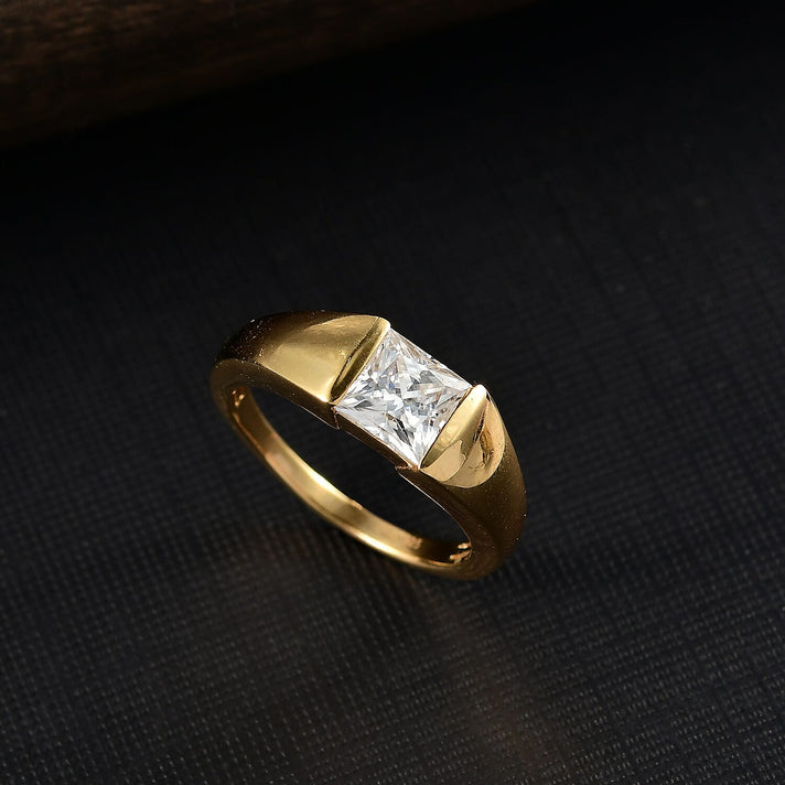 1.2 Ct. Moissanite Band Ring in 18K Yellow Gold Sterling Silver 8351557 2