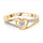 Moissanite Heart Rings