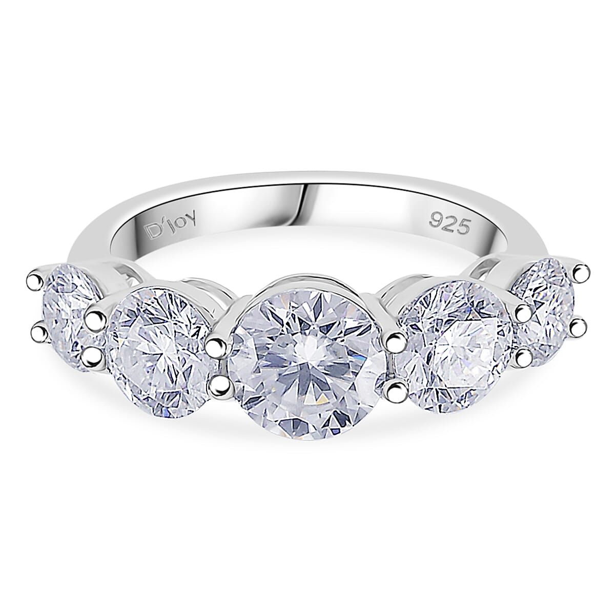 4.2 Ct. Moissanite  Ring in 925 White Silver 8354253 0