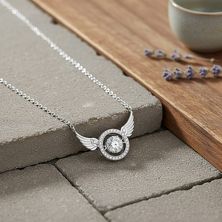 1.1 Ct. Moissanite Solitaire necklace in Rhodium Sterling Silver 8280121 2