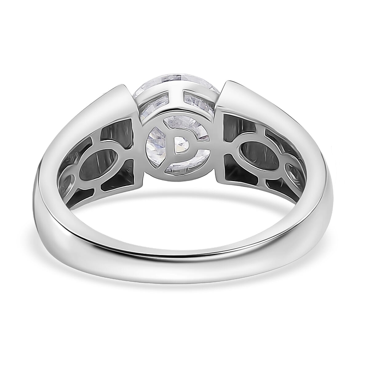 1.8 Ct. Moissanite Solitaire Ring in Rhodium Sterling Silver 8280089 5