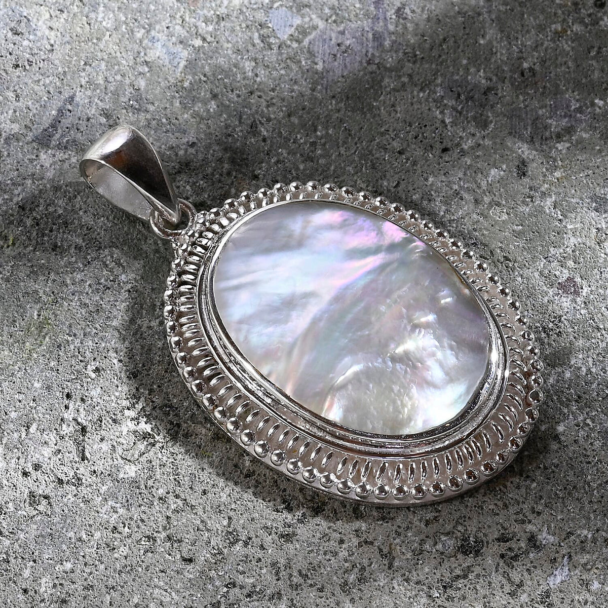D'Joy Mother Of Pearl Pendant in Sterling Silver 9.28 Ct. 8261426 2