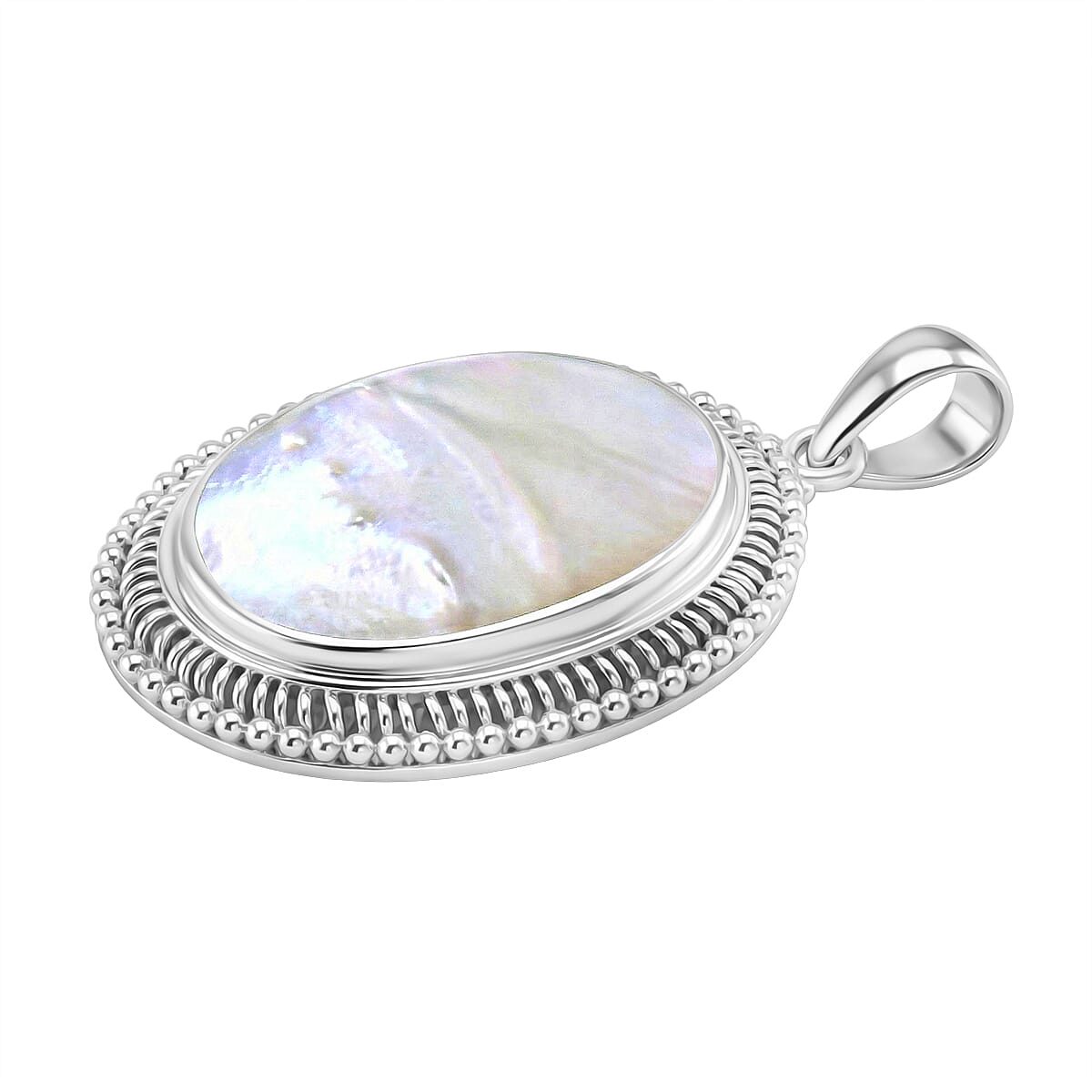 D'Joy Mother Of Pearl Pendant in Sterling Silver 9.28 Ct. 8261426 4
