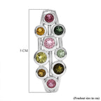 D'Joy - Multi-Tourmaline Pendant in Rhodium Overlay Sterling Silver  1.75 Ct.
